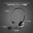 thumbnail image 2 of Audifono Diadema para Call Center Acteck Centric Pro HP620 Alambrico USB Negro AC-935326, 2 of 5