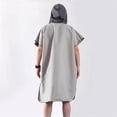 thumbnail image 2 of Poncho de Surf Unisex con Capucha de Neopreno Cambiador de Toal Y Bolsillo, Bolsa para , Kitesurf, Pya, Kayak, Longboard, gris DYNWAVEMX Traje cambiador de surf, 2 of 8