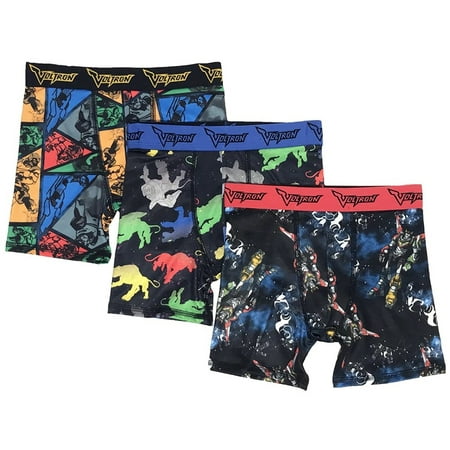 Universal Little Boys' 3-Pack Voltron Athletic Boxer Brief Underwear, Voltron/Multi,