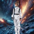 thumbnail image 7 of Alaiyaky Kids Astronaut Costume, Space Costume Halloween Fancy Dress Kids Girls Boys Astronaut Astronaut Uniform Jumpsuit Outfits Halloween Book Day Party Dress Up, 7 of 7