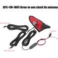 thumbnail image 2 of Antena De Tiburón para Auto, ABS Antena para Auto Antena De Aleta De Tiburón para Automóvil GPS + FM + WiFi 3 en 1 para Vehículos Recreativos, Camion, SUV (Negro), 2 of 5