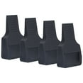 thumbnail image 1 of 4Pcs Wheel Stoppers U Shaped Wheels Caster Cups Accessory for Sofas Beds Chairs Furnitures Black, 1 of 9