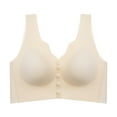 thumbnail image 3 of DuoJiaJ Comfortable Seamless Full Coverage Bra For Women Wireless Bras With Soft Support Regular And Plus Size Bras for Women Beige, 3 of 3