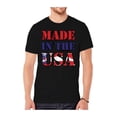 thumbnail image 1 of Mens Made in USA Short-Sleeve T-Shirt - Black - Large, 1 of 1