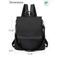 thumbnail image 2 of Deago Women Travel Backpack Purse Waterproof Oxford Anti-theft Rucksack Lightweight Shoulder Bag Casual Daypacks (Black), 2 of 9