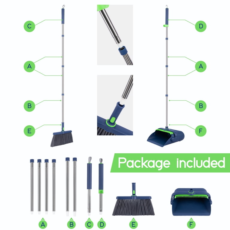 Sugarday Broom and Dustpan Combo Set with Long Handle photo 7