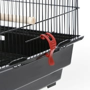 ZENY 39 House Shape Bird Cage Large Parrot Cage Metal Frame, Black