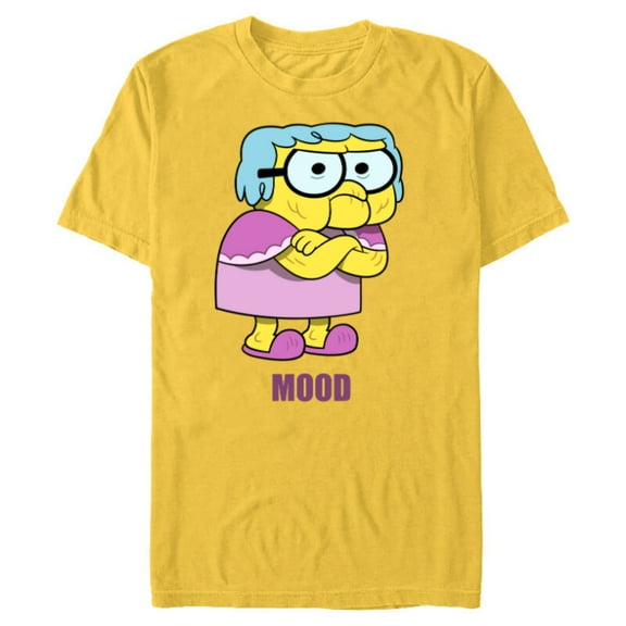 Disney Big City Greens Gramma Alice Mood - Short Sleeve Blended T-Shirt for Adults -Customized-Yellow