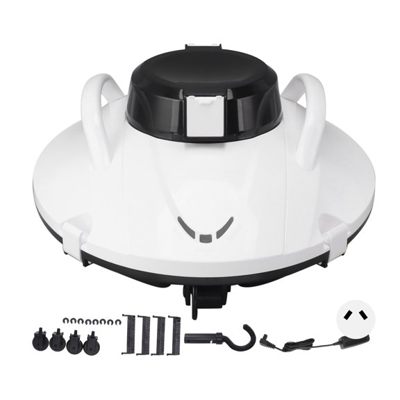 Nettoyeur de Piscine Robotisé Sans Fil, Stationnement Automatique d'Exploration des Ressources Aquatiques Étanche IPX8, Robot de Nettoyage de Piscine à Vitesse de Mouvement Adaptative pour Petites Pierres