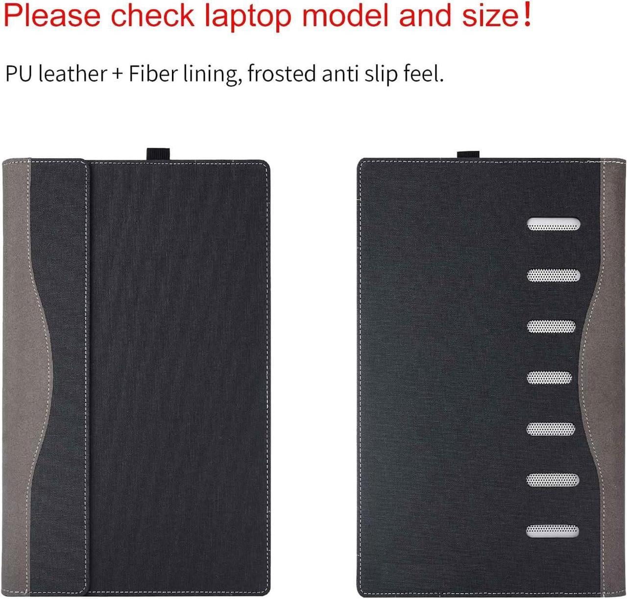 Laptop Case for 13.8 inch Microsoft Surface Laptop 7 2024 Windows PC with ARM CPU and AI-Powered Copilot+, PU Leather Folio Stand Laptop Protective Cover