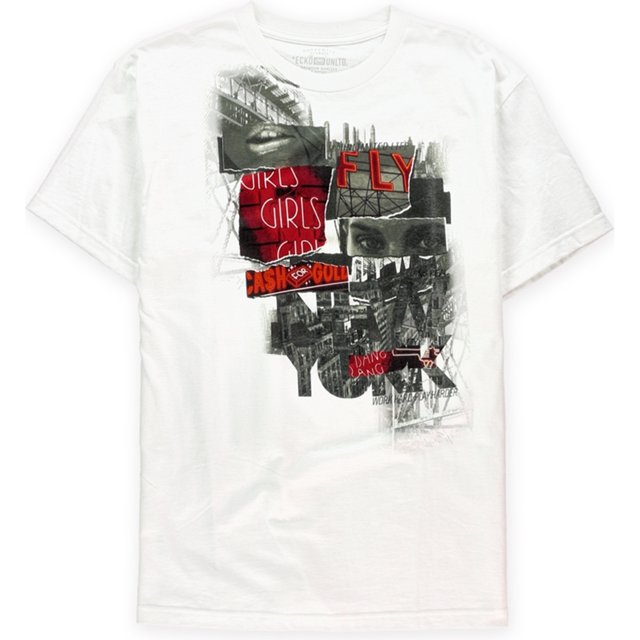 Camiseta gráfica Ecko Unltd. Fly Girls para hombre blanca grande