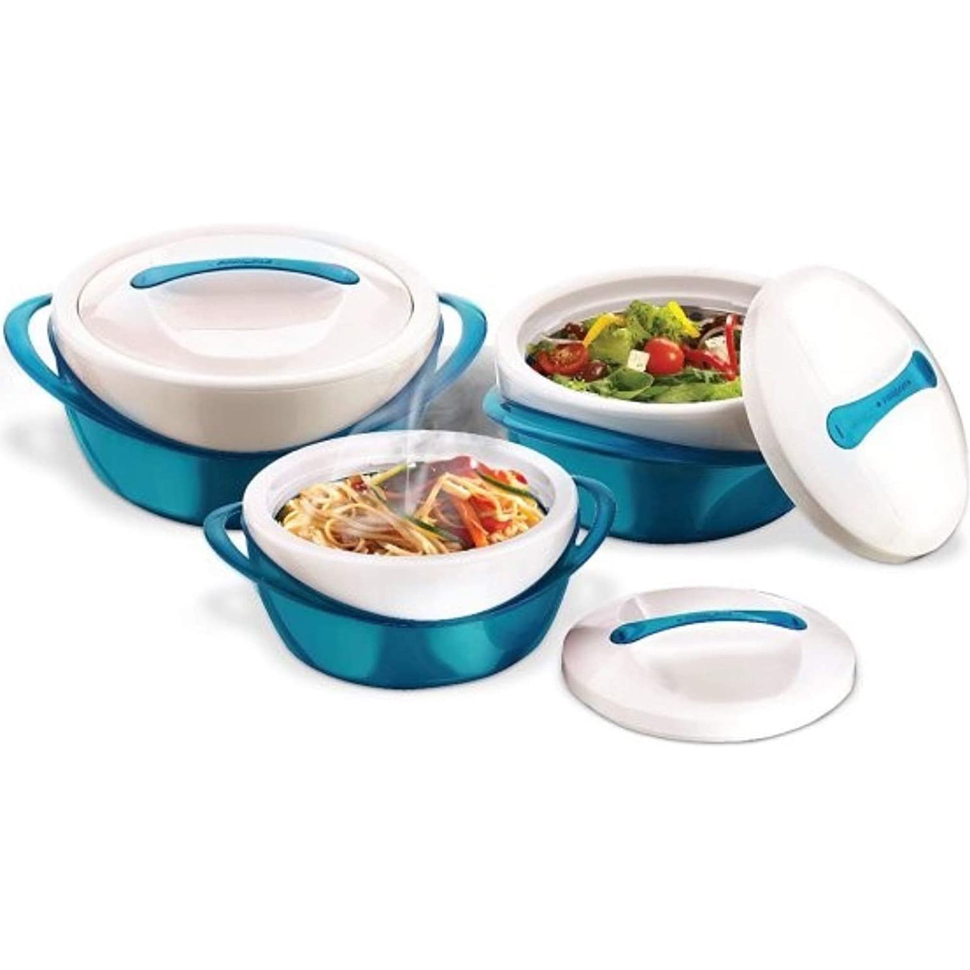 Pinnacle Thermoware 3Pc Insulated Bowl with Lid Casserole Dish Set