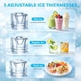 thumbnail image 5 of Snowyermine Residential/Commercial Ice Maker, 150 lbs/24H, 33 lb Storage Bin, Dual Water Inlet, Built-In or Freestanding Under Counter Ice Machine, Self-Cleaning for Restaurant, Bar, Cafe & Home, 5 of 13
