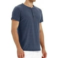 JWD Classic Soft Cotton Henley T-Shirt, Three Button Short Sleeve for ...