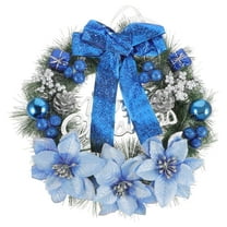 PBPBOX Decor Christmas Blue Wreath for Party Decor 1Pack