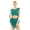 Teal, variant on CHICTRY Womens Lyrical Ballet Leotard Dress Cut Out Front Asymmetric Mesh Leotard Gymnastics Skirted Bodysuit Outfit Wine_Red Medium