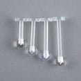 thumbnail image 5 of Racing Butterfly 10pcs Clear Acrylic Lip Stud Piercing Ring Ear Cartilage Earring Bar Tragus, 5 of 8