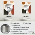 thumbnail image 4 of Designart "Minimal Boho Pattern in Beige II" Abstract Minimalism Mirror Wall Decor - Modern Beige Abstract Mirror Wall Art For Bathroom - 32" x 24" Inch, 4 of 5