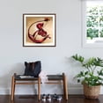thumbnail image 3 of Art.com Ethereal Strings Art Print by Salaam Muhammad, Brown Frame Wall Art, 29" x 29", 3 of 5