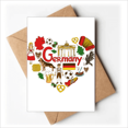 thumbnail image 1 of Germany Love Heart Landscap National Flag Greeting Cards You are Invited Invitations, 1 of 3