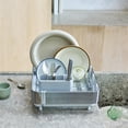 thumbnail image 2 of Joseph Joseph Extend Steel Plus Expandable Dish Rack with Wine Glass Holder, 2 of 9