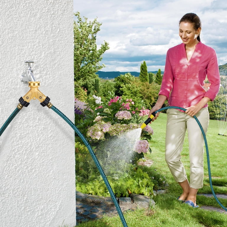 Eeekit 2-Way Garden Hose Splitter, Solid Brass Y Connector photo 4