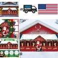 thumbnail image 3 of Large Christmas Garage Door Banner Decoration Santa Claus Theme 16x7ft, 3 of 10