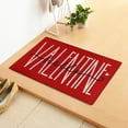 thumbnail image 6 of PEONAVET Valentine Bathroom Rug, Red Heart Bath Mat Non-Slip Absorbent Washable Bath Rug for Home Decor, 6 of 6
