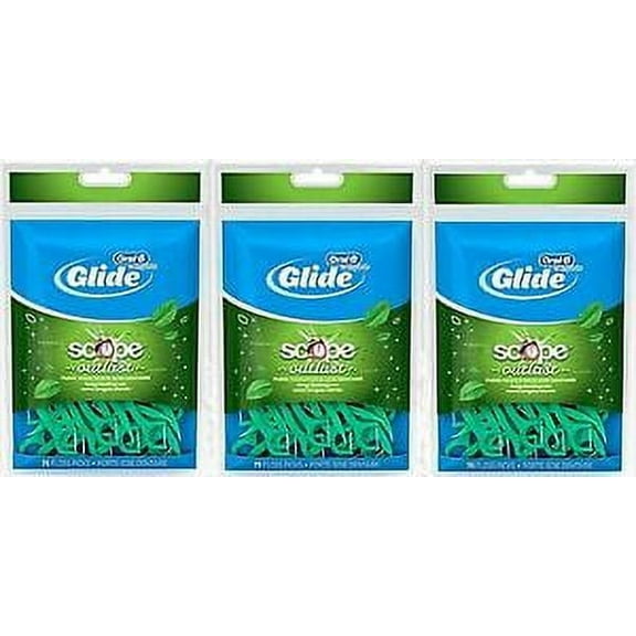 Oral-B Glide SCOPE Dental Floss Picks, 3 Pack, 225 Count
