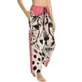 thumbnail image 6 of Salouo Pink Cheetah Art Print Women's Pajama Pants Casual Loose Sweatpants PJs Flowy Pants Drawstring Palazzo for Women Wide Leg Pants Lounge Pajama -XX-Large, 6 of 8