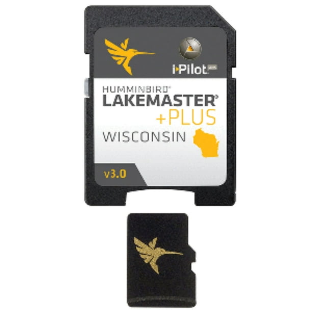 7" Humminbird Lakemaster Plus Wisconsin v3.0 Micro SD Card Walmart