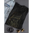 thumbnail image 3 of Crystals In A Glass Shaped T-Shirt Women -Image by Shutterstock, Female XX-Large, 3 of 4
