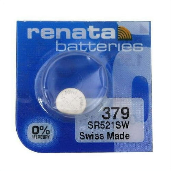Strip of 10 Genuine Fresh Renata 379 SR521SW Swiss Made Silver 1.55v Batteries