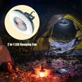 thumbnail image 5 of [Luz con ventilador + batería recargable + indicador de encendido] Nueva luz LED para ventilador de camping Luz de emergencia multifuncional recargable por USB Zhivalor BST3076793, 5 of 5