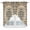 Blue beige, variant on Swag Valance Curtains for Windows, Boho Southwestern Light Filtering Kitchen Curtains with Rod Pocket, Vintage Retro Geometric Ethnic Window Treatment Valances for Living Room, 36x36 - 2 PCS