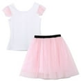 thumbnail image 3 of Mère Fille Femmes Enfant Filles Été T-shirt Hauts Jupe Robe en Tulle Tenues Assorties Ensemble, 3 of 5