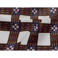thumbnail image 4 of oneOone Viscose Jersey Fabric Check Ikat Decor Fabric Printed BTY 60 Inch Wide, 4 of 5