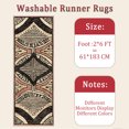 thumbnail image 6 of 2x6 FT Kitchen Runner Rugs Non Skid Washable, Faux Wool Rug Runners for Hallways Bathroom Carpet Runner, Soft Indoor Modern Floor Rug for Entryway Laundry Room, 6 of 11