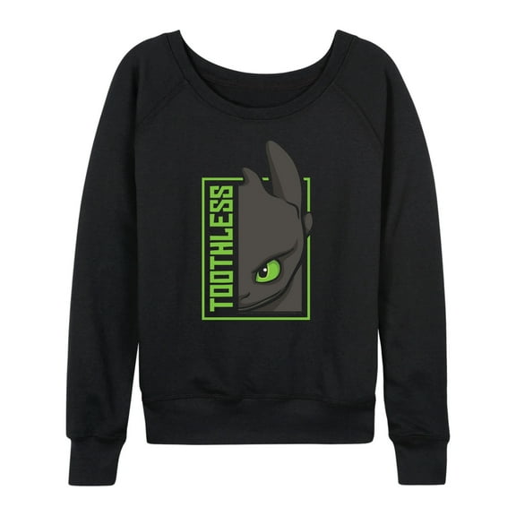 How to Train Your Dragon - Toothless - Women's Lightweight French Terry Long Sleeve Shirt