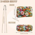 thumbnail image 4 of FORMRS Women Crossbody Purse with Chain Strap Vegan Leather Shoulder Handbag, Pink Floral Tomatoes, 4 of 7