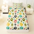 thumbnail image 3 of Erosebridal Cute Cat Print Twin Sheet Sets for Kid, Animal Lover Bedding, 3-Piece, 3 of 5