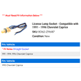 thumbnail image 2 of License Lamp Socket - Compatible with 1991 - 1996 Chevy Caprice 1992 1993 1994 1995, 2 of 2