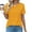 Gold, variant on ALLLIST Solid Womens Spring Tops Short Sleeve Crew Neck Brown Pleated Pullover Casual T-Shirts Casual Blouses for Women