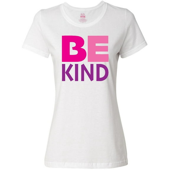 Inktastic Be Kind Logo in Pink and Purple Women's T-Shirt