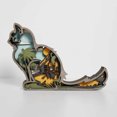 thumbnail image 3 of Figuras de vida silvestre huecas de madera talladas a mano con animales en 3Dadornos (gato) Wdftyju Para estrenar, 3 of 5