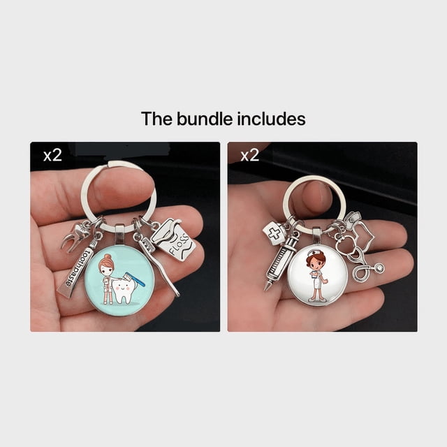 Fashionable Nurse Stethoscope Keychain - Perfect Gift for Nurses and Medical Professionals