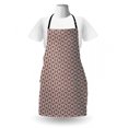 thumbnail image 3 of Floral Apron, Abstract Flower Petals Arranged in Symmetrical Order Classic Art Inspirations, Unisex Kitchen Bib with Adjustable Neck for Cooking Gardening, Adult Size, Brown and White, by Ambesonne, 3 of 4