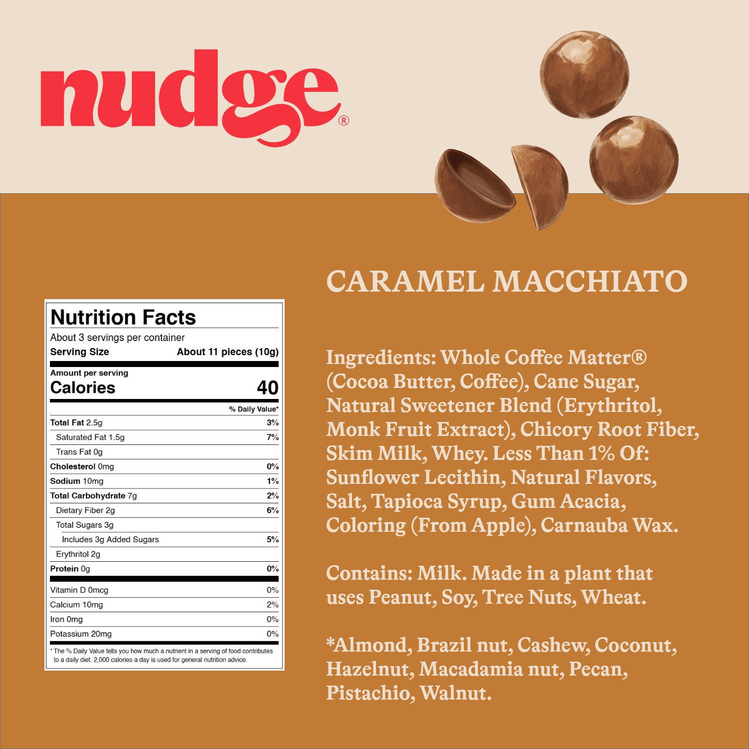 Nudge Caramel Macchiato Coffee Bombs 0.97oz