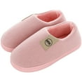 thumbnail image 2 of FRSASU Home Top Women's Knit Memory Foam Slippers Warm Soft House Shoes with Anti-slip Sole On, 2 of 6