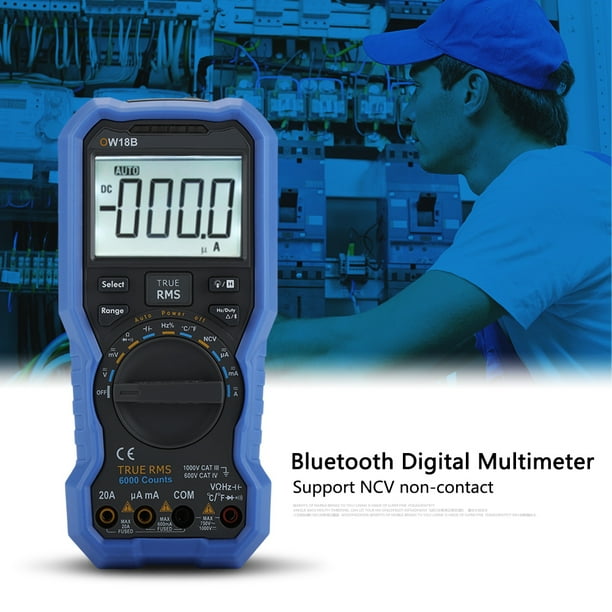 Multímetro, 1 juego OW18B Multímetro digital Bluetooth Multímetro digital Bluetooth Compacto y ligero